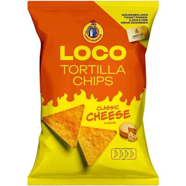 Loco Tortilla Chips - Classic Cheese 100 g
