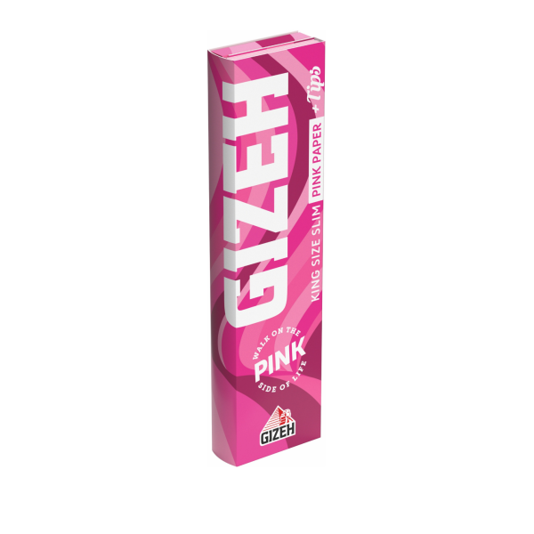 Gizeh Papier Pink King Size Slim + Tips
