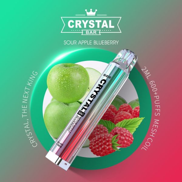 SKE Crystal Bar Einweg E-Zigarette 20mg - Sour Apple Blueberry