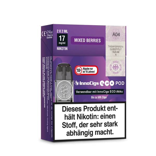 InnoCigs Eco Pod (2 Stück pro Packung) - Mixed Berries