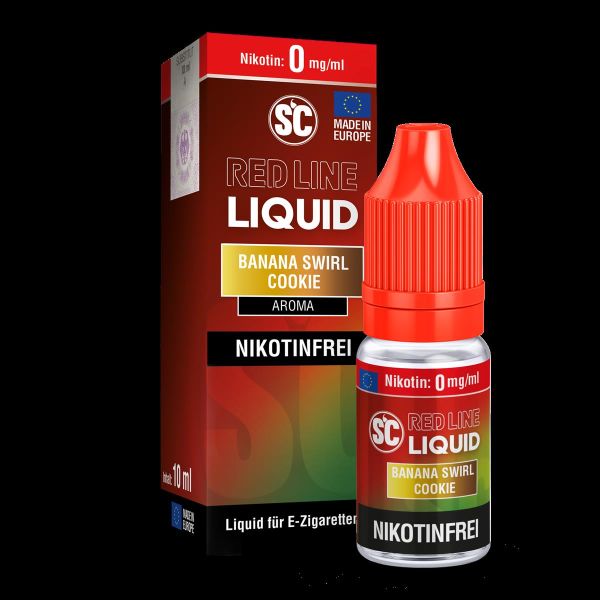 SC - Red Line - Banana Swirl Cookie - 0 mg - Nikotinsalz Liquid