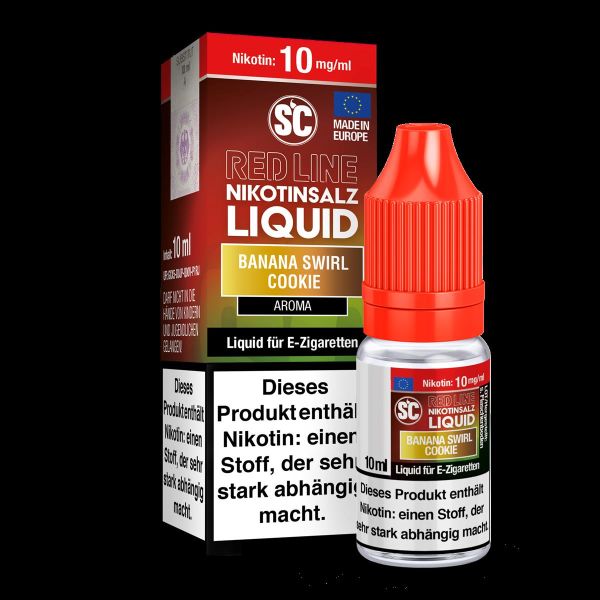 SC - Red Line - Banana Swirl Cookie - 10 mg - Nikotinsalz Liquid