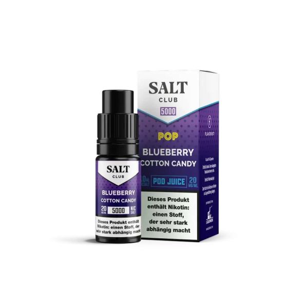 Salt Club 5000 - 20 mg - Blueberry Cotton Candy 10 ml