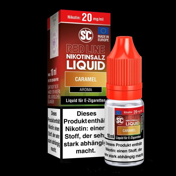 SC - Red Line - Caramel - 20 mg - Nikotinsalz Liquid