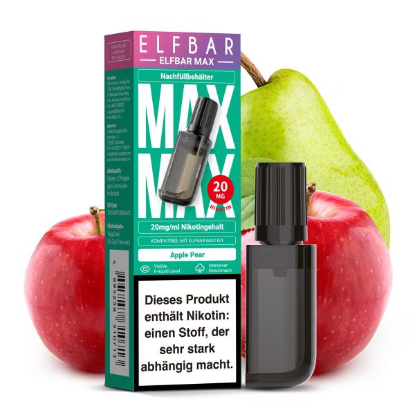 Elfbar Max Refill Container 20mg - Apple Pear