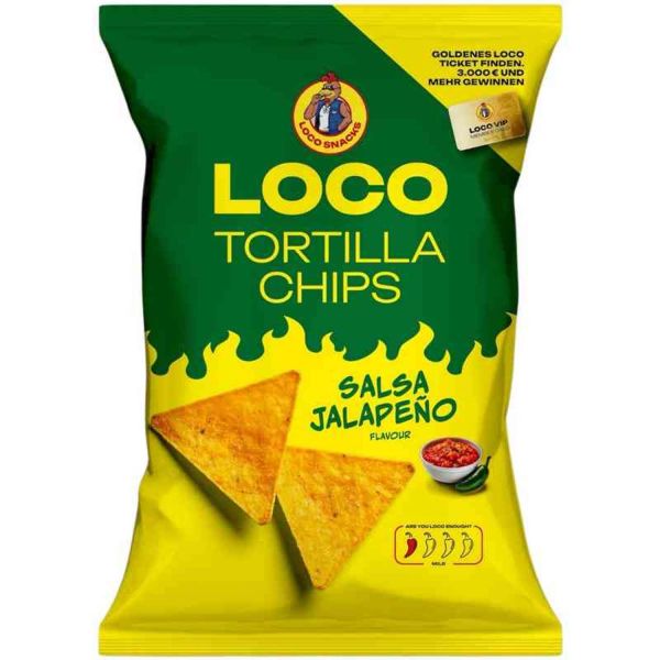 Loco Tortilla Chips - Salsa Jalapeno 100 g