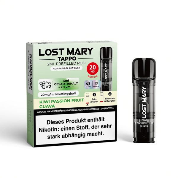 Lost Mary Tappo Pods - 20mg - Kiwi Passion Fruit Guava