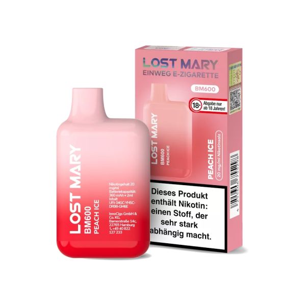 Elfbar Lost Mary Peach Ice - 20mg - Einweg E-Zigarette
