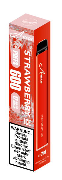 Anoca 600 E-Shisha Einweg Strawberry Ice 17 mg