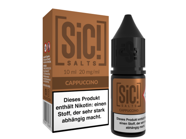 SiC! Salts 20mg Nikotinsalz Liquid 10ml - Cappuccino