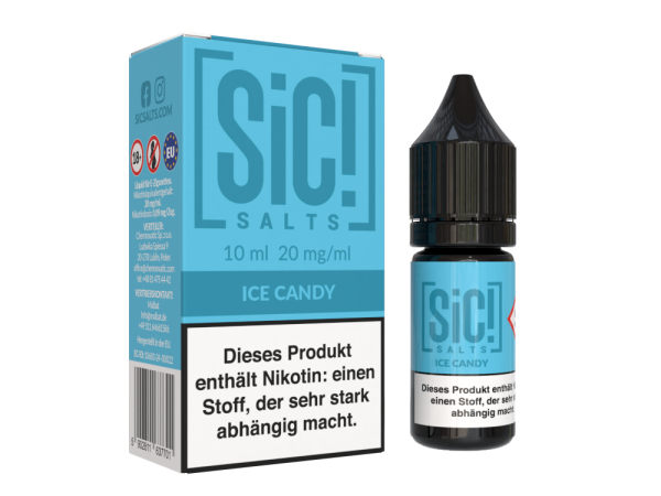 SiC! Salts 20mg Nikotinsalz Liquid 10ml - Ice Candy