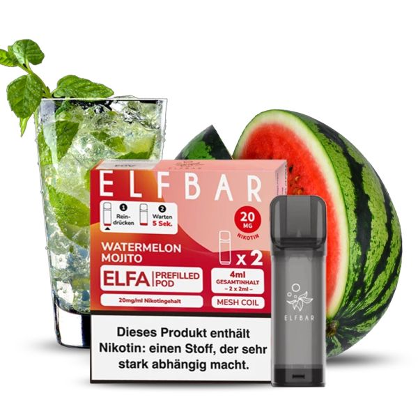 Elfbar Elfa Pod - 20mg - Watermelon Mojito