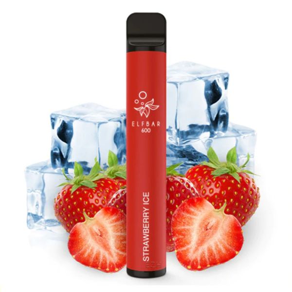 Elf Bar 600 Einweg E-Shisha Nikotinfrei - Strawberry Ice