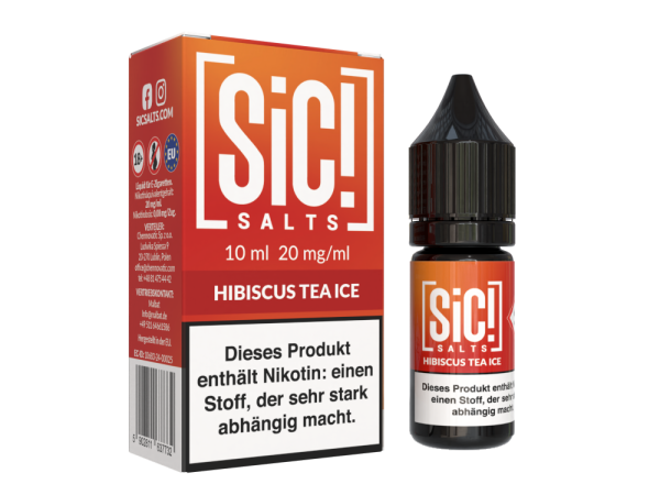 SiC! Salts 20mg Nikotinsalz Liquid 10ml - Hibiscus Tea Ice