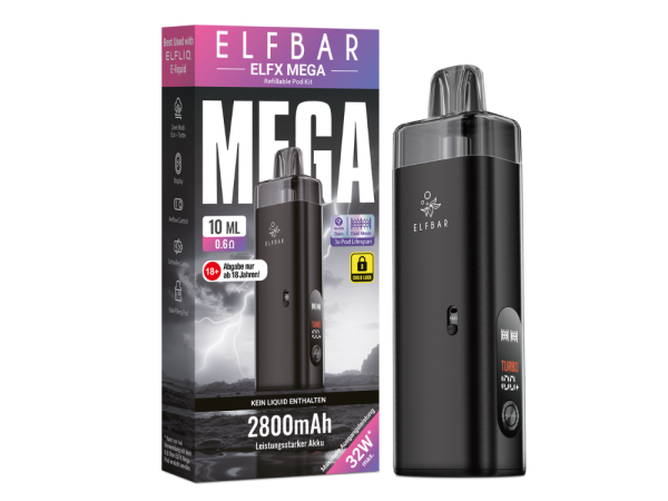 Elfbar ELFX Mega Pod Kit 2800 mAh – Black