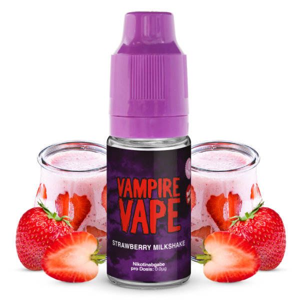 Vampire Vape E-Liquid 10ml - Strawberry Milkshake - 0mg