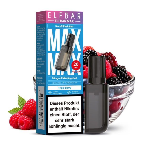 Elfbar Max Refill Container 20mg - Triple Berry