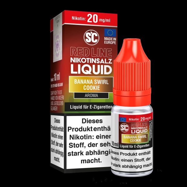 SC - Red Line - Banana Swirl Cookie - 20 mg - Nikotinsalz Liquid