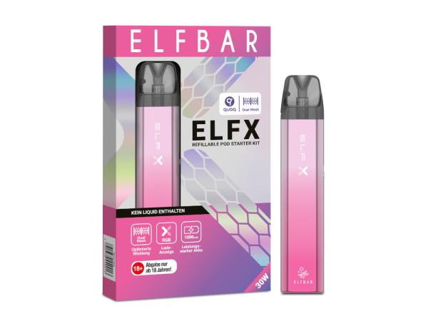 Elfbar Elfx - silber-pink