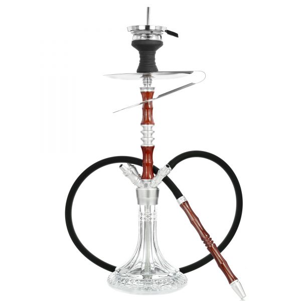 Cyborg Hookah Prince of Wood - Silver Red Mou