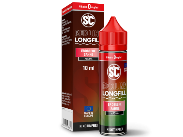 SC - Red Line - Longfills 10 ml - Erdbeere Sahne