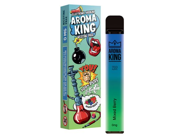 Aroma King Mixed Berry Einweg E-Shisha ohne Nikotin ca. 700 Züge