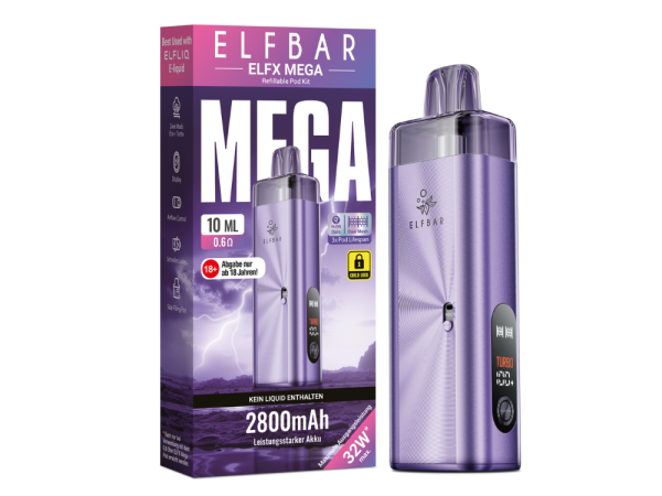 Elfbar ELFX Mega Pod Kit 2800 mAh – Purple