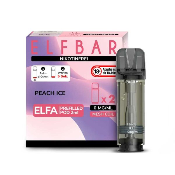 Elfbar Elfa Pod - Peach Ice - Nikotinfrei
