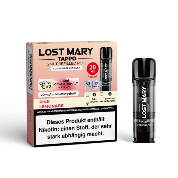 Lost Mary Tappo Pods - 20mg - Pink Lemonade