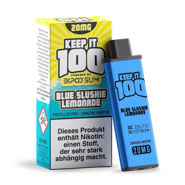 Expod Slim Pod - Keep it 100 - 20mg - Blue Slushie Lemonade