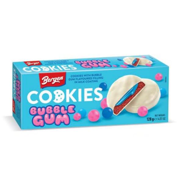 Bergen Cookie Bubble Gum 128g