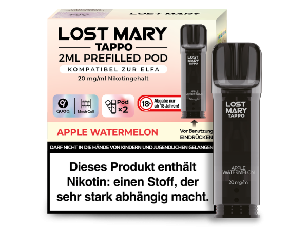 Lost Mary Tappo Pods - 20mg - Apple Watermelon