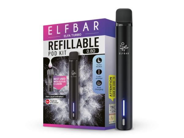 Elfbar Elfa Turbo schwarz