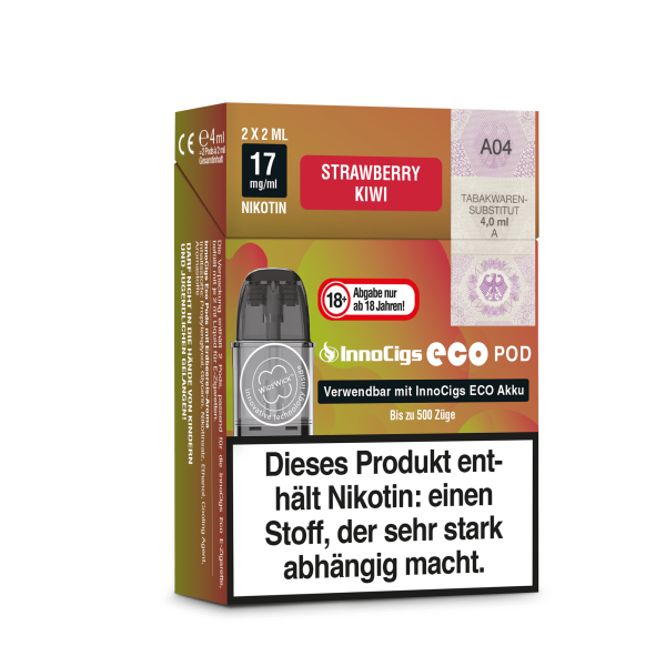 InnoCigs Eco Pod (2 Stück pro Packung) - Strawberry Kiwi