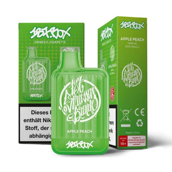 187 Box Vape Einweg E-Shisha 20mg - Apple Peach