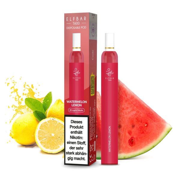 Elf Bar T600 Einweg E-Shisha 20mg - Watermelon Lemon