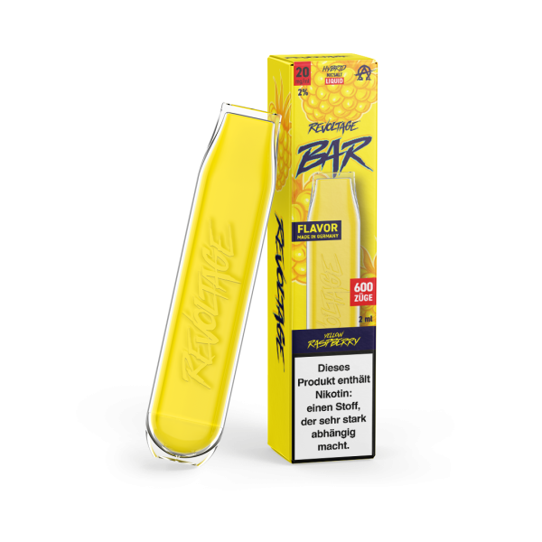 Revoltage Einweg Vape - 20mg - 600 Züge - Yellow Raspberry