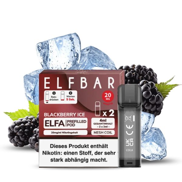 elfbar elfa master akku Elf Bar Elfa - Blackberry Ice Pod main image 1