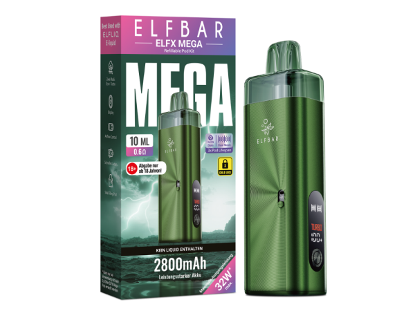 Elfbar ELFX Mega Pod Kit 2800 mAh – Green