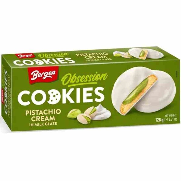 Bergen Cookie Pistachio Cream White 128g