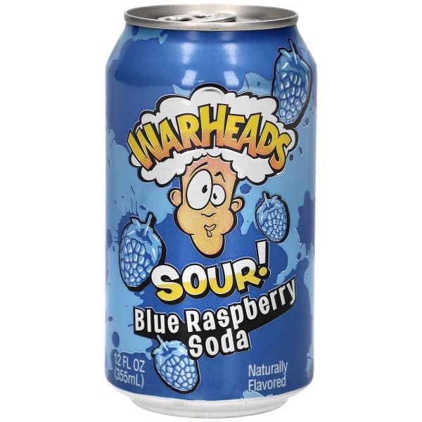 USA Warheads Blaue Himbeere Saure Soda 330ml