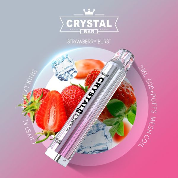 SKE Crystal Bar Einweg E-Zigarette 20mg - Strawberry Burst