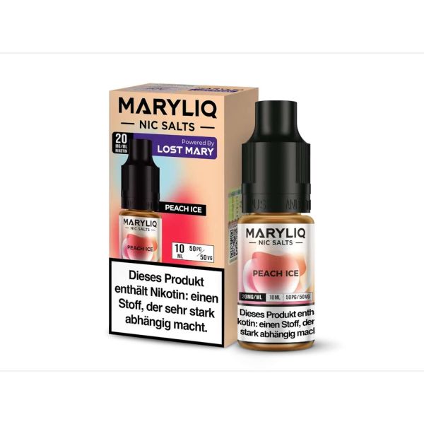 Maryliq Nikotinsalz Liquid 10 ml - 20 mg - Peach Ice