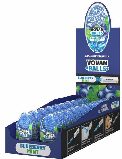 Vovan Balls - 100 Aroma Filterkapseln - Blueberry Mint