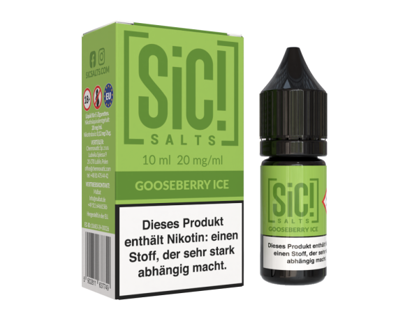 SiC! Salts 20mg Nikotinsalz Liquid 10ml - Gooseberry Ice