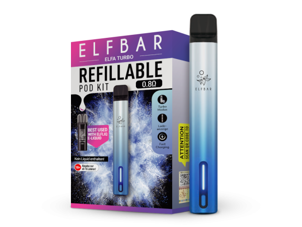 Elfbar Elfa Turbo aurora-cyan