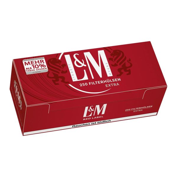 L&M Red Extra Filterhülsen - 250 Stück