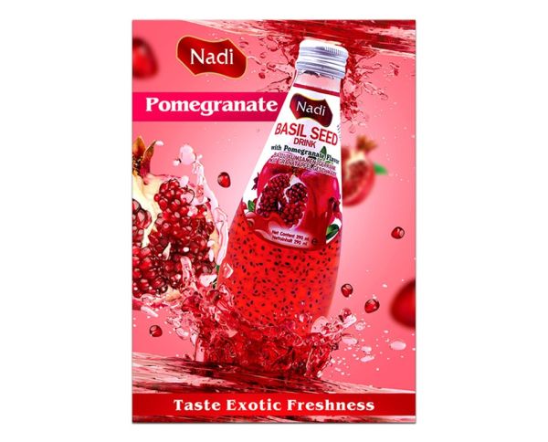 Nadi - Basilikumsamen mit Granatapfel-Geschmack 290 ml