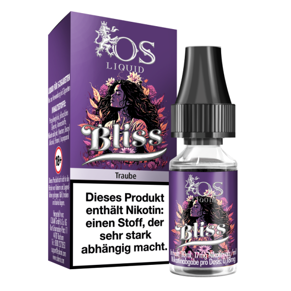 OS - E-Liquid 10ml - 17mg - Bliss