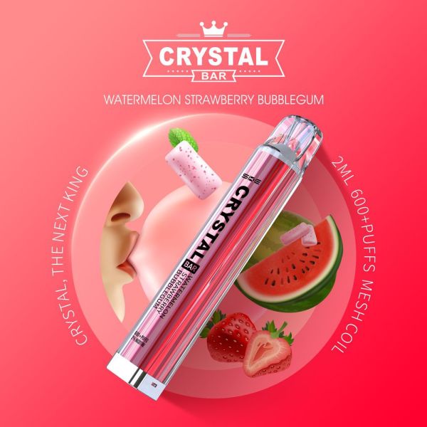 SKE Crystal Bar Einweg E-Zigarette 20mg - Watermelon Strawberry Bubblegum